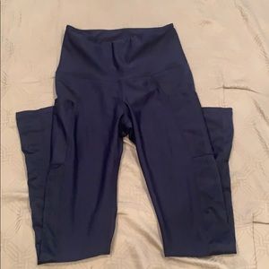 Zyia active navy camo mesh tights. 7/8s